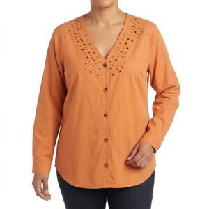 Vintage Bingo! Bingo! Genuine Made in USA Orange Top Women Size S